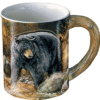 Wild Wings Sculpted Mug Autumn Streamside Bear