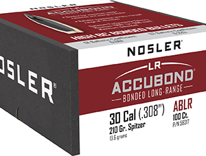 Nosler AccuBond Long Range Bullets .30 Cal. 210 gr. Spitzer Point 100 pk.