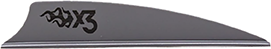 Bohning X3 Vanes Silver 2.25 in. 100 pk.