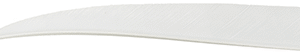 Trueflight Shield Cut Feathers White 5 in. LW 100 pk.