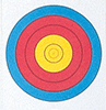 Maple Leaf Target Face 3-Spot Vertical 25 pk.