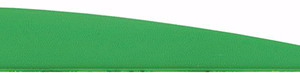 Bohning Bronco Vanes Neon Green 4 in. 100 pk.