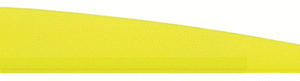 Bohning Bronco Vanes Neon Yellow 4 in. 100 pk.