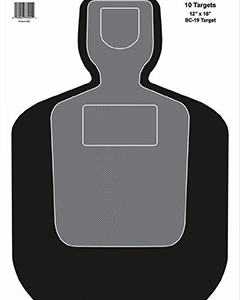 Birchwood Casey EZE-Scorer Target BC-19 Silhouette 12x18in. 10 pk.