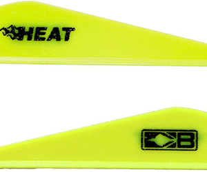 Bohning Heat Vanes Neon Yellow 36 pk.