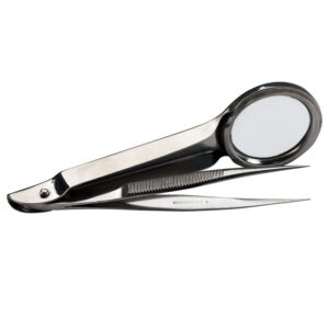 Tweezers with Magnifier, 3-3/4″