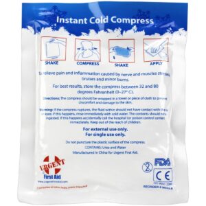 4″ x 5″ Urgent First Aid Instant Cold Compress, 1 Each